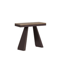 Consolle allungabile - DIAMANTE Bordo: Antracite, Colore: Quercia Natura, Dimensioni: 90x40/300