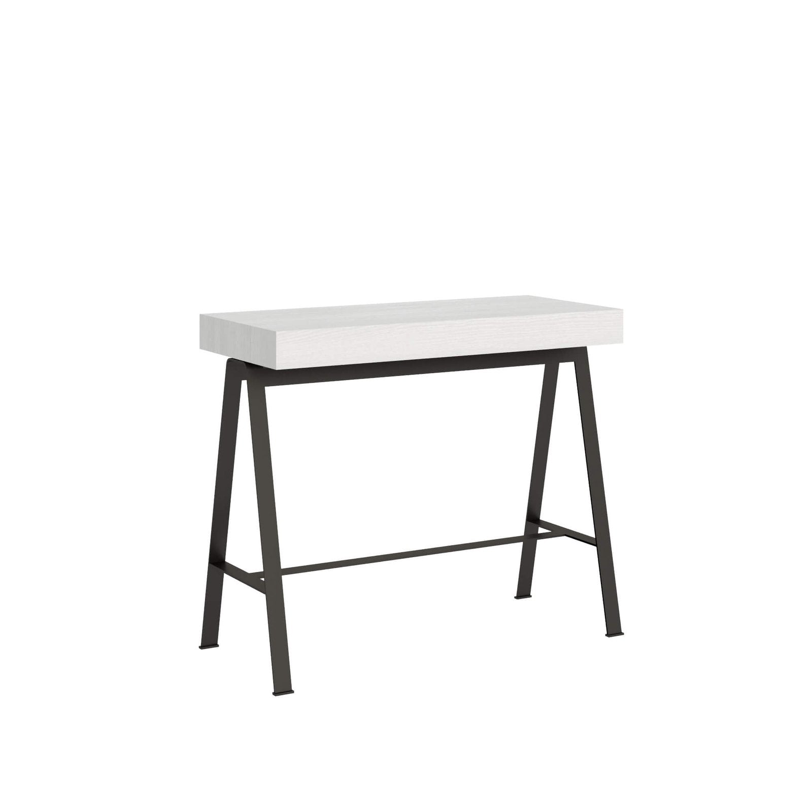 Consolle allungabile Folding - BANCO PREMIUM Dimensioni: 90x40/300, Colore: Bianco Frassino