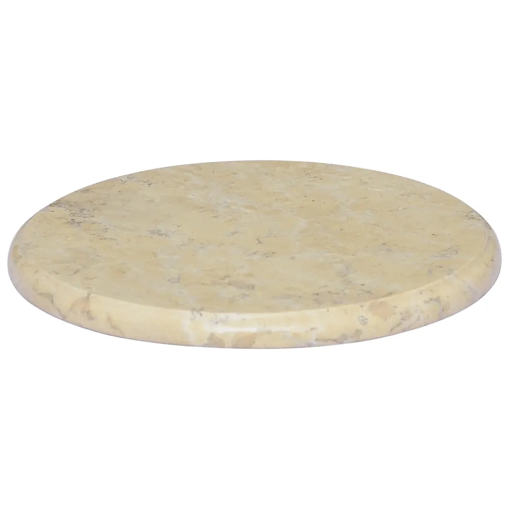 Piano per Tavolo Crema Ã˜40x2,5 cm in Marmo cod mxl 71563