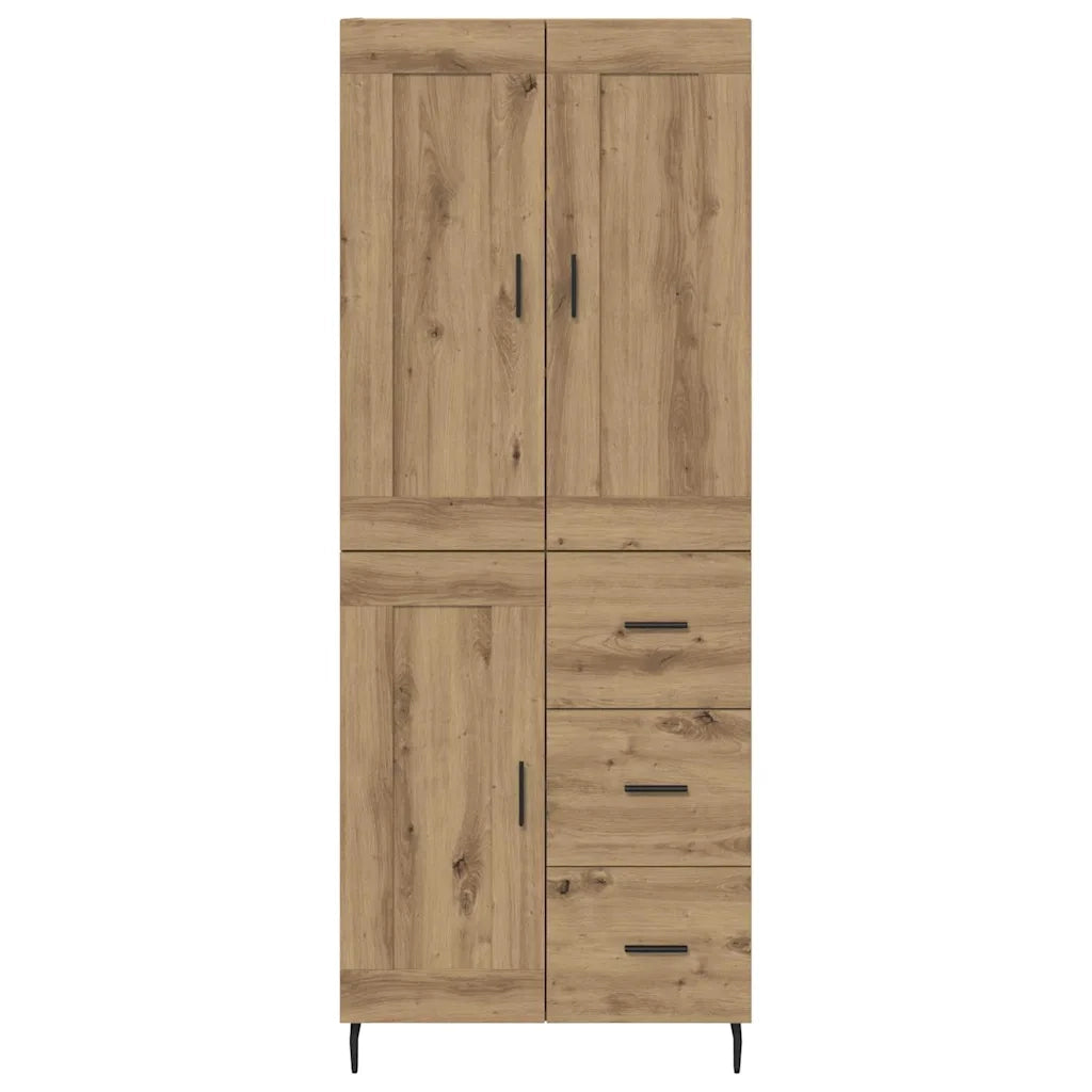 Credenza 2 pcs Rovere artigianale Legno multistrato 3416057