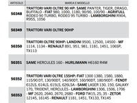 Braccio terzo punto meccanico C2 filetto M36x3 completo - 50349