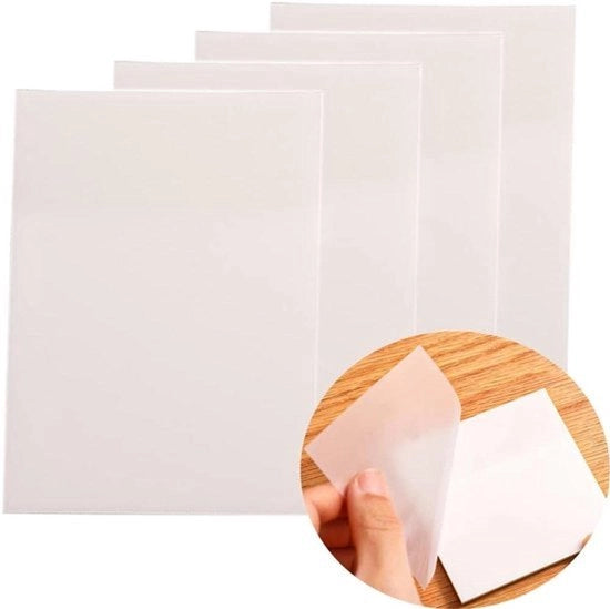 Nota Post-it - Transparenza - Riscrivibile - Bianco - Appunti Adesivi - Adatti a Diversi Supporti - 200 Fogli - 75 x 95 mm - Materiali da Ufficio - Materiali per Studenti