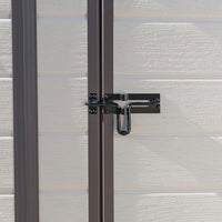 Keter Casetta da Giardino Manor Pent 6x6, Finitura Effetto Legno Graffiato, Beige, 183,5x185x200H Cm