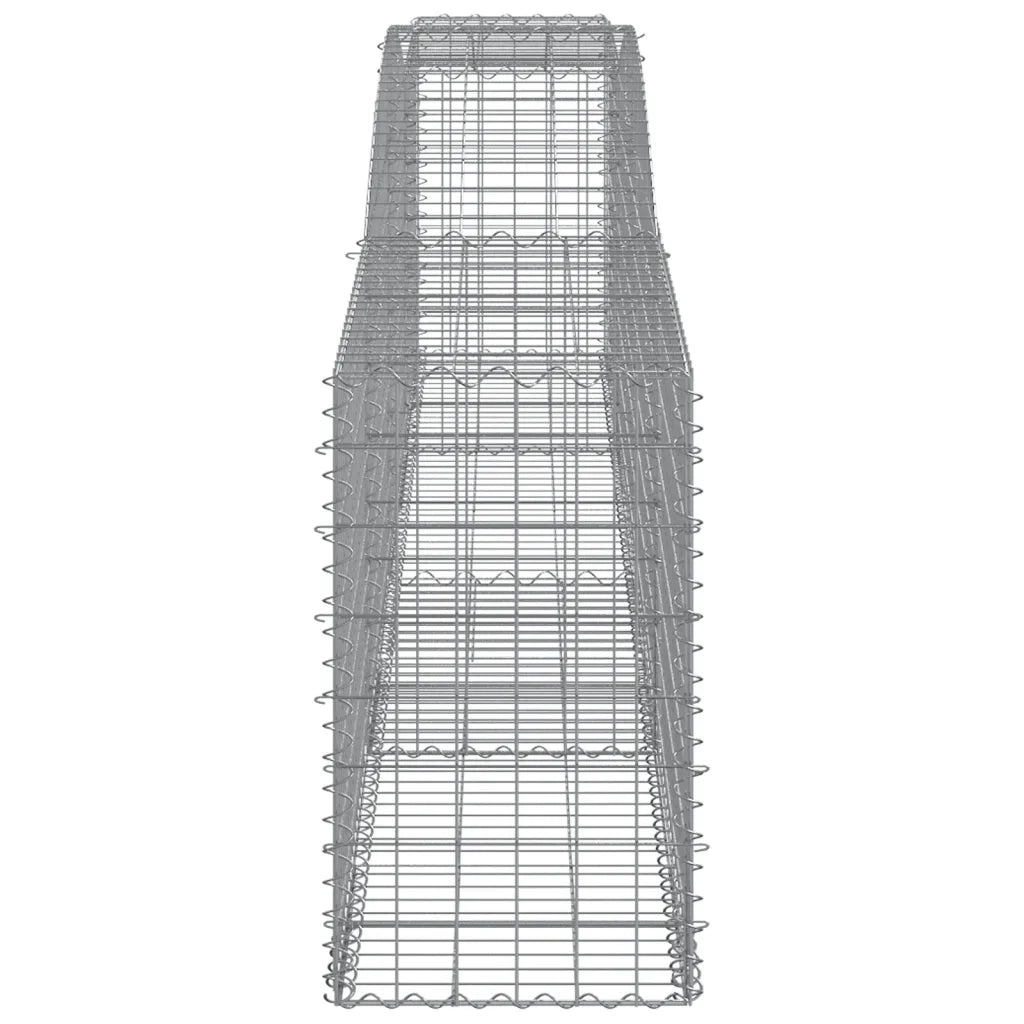 Cesti Gabbioni ad Arco 4 pz 400x50x80/100 cm Ferro Zincato 3146985