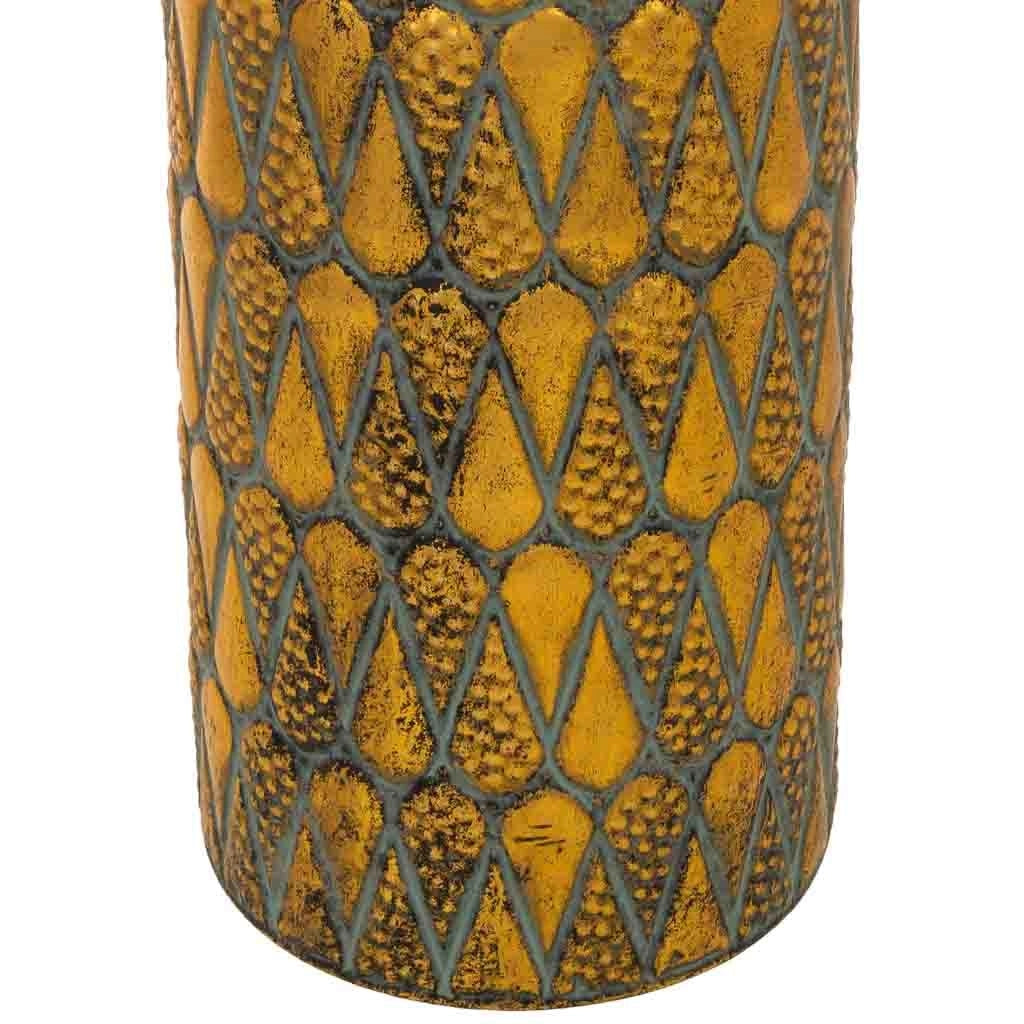 Portaombrelli metallo dorato 20x20x55h cm