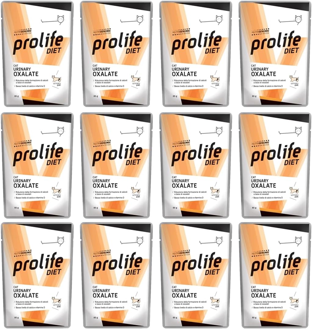 Offerta 12 bustine - Prolife Cat umido urinary Oxalate - 85 Gr.
