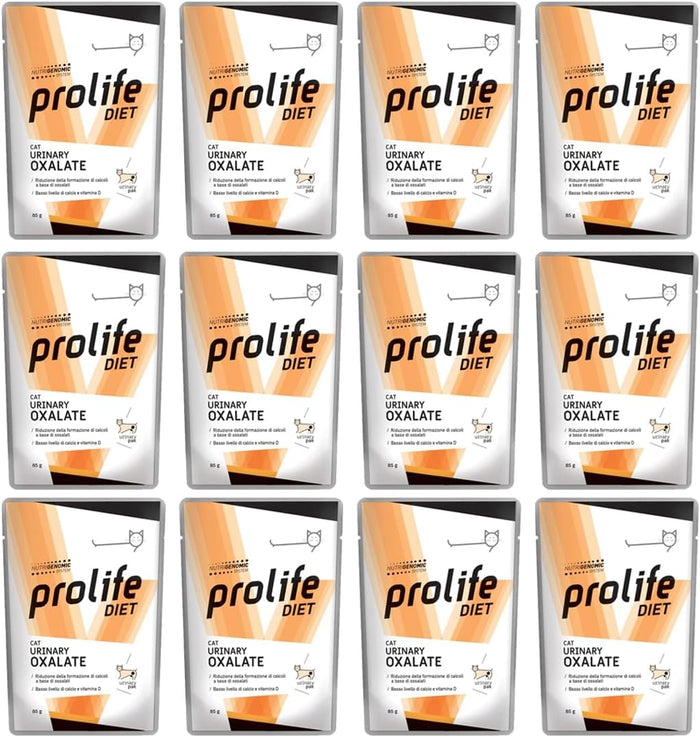 Offerta 12 bustine - Prolife Cat umido urinary Oxalate - 85 Gr.
