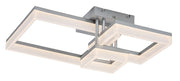 Plafoniera LED 22W CCT cromata geometrica Amilia Rabalux