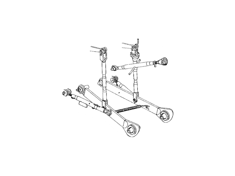 Gruppo attacco 3 punti completo FIAT KUBOTA ISEKI - 50304