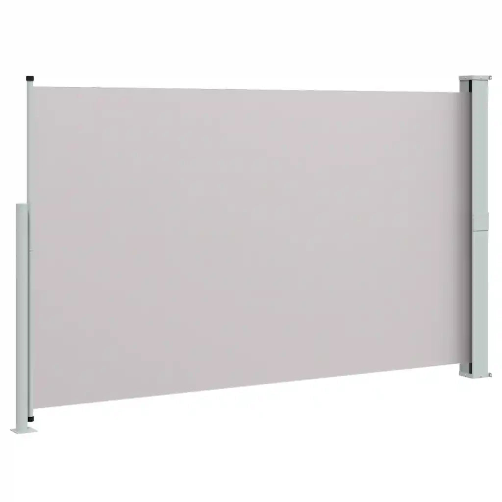 Tenda Laterale Retrattile per Patio 180x314 cm Grigia 313401