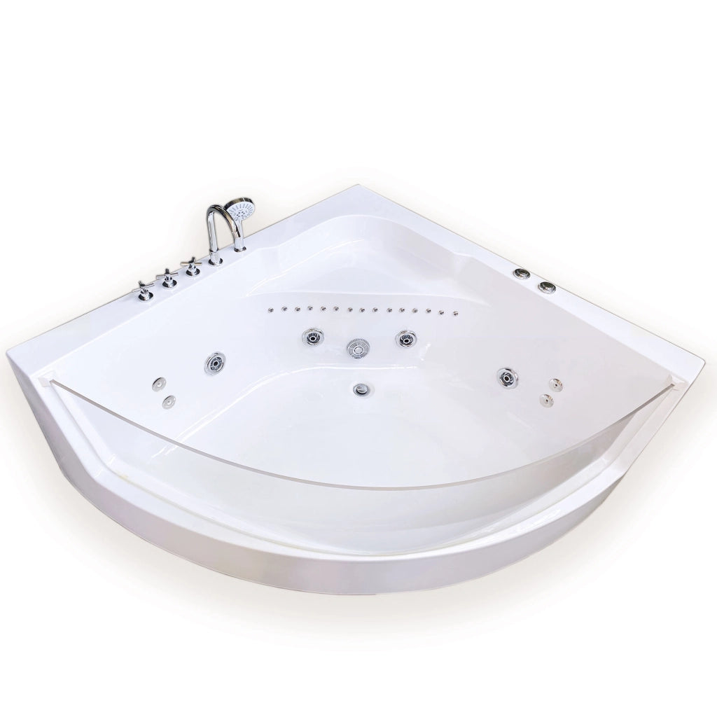 Vasca Idromassaggio 150 x 150 cm Cromoterapia 8 getti – White Shark