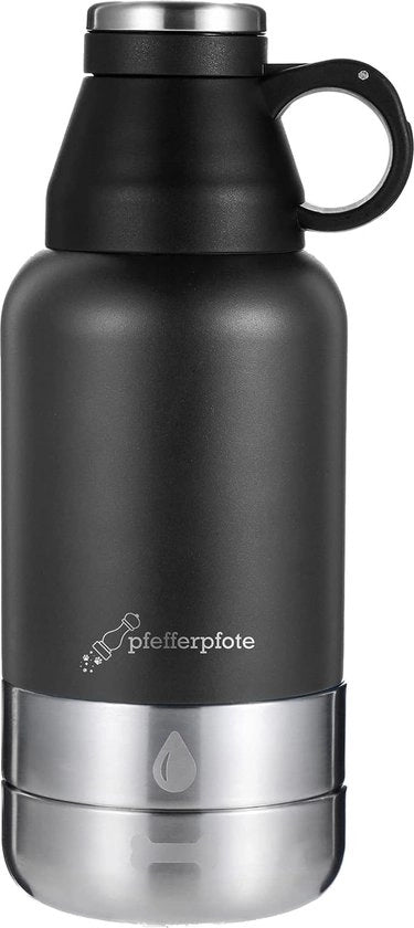 Drinko per cani in viaggio con borsa, 1 litro di flacone termico, BPA-free, drinko per cani per viaggi e campeggi