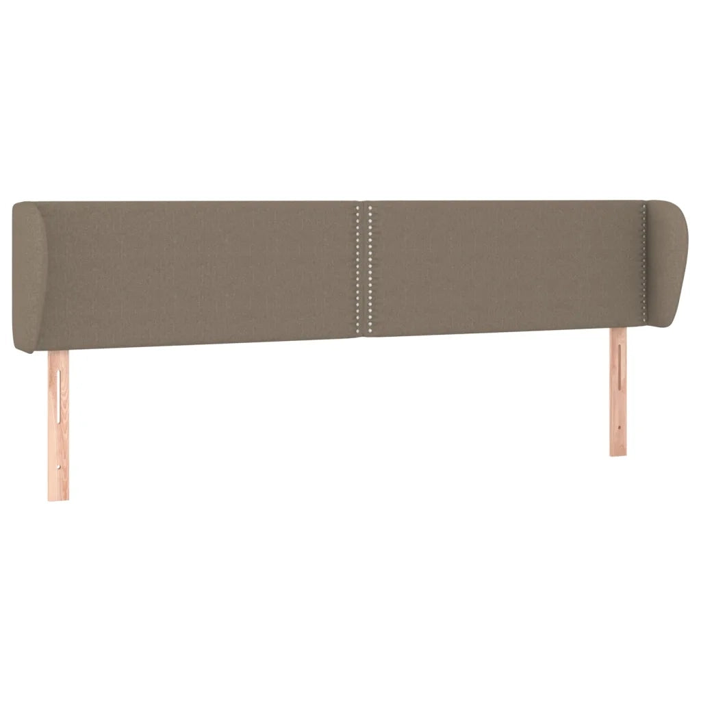 Testiera ad Orecchio Tortora 183x23x78/88 cm in Tessuto