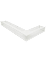 Griglia di ventilazione Angolare per camino 95x800x450 - Loft Angle sinistra bianca