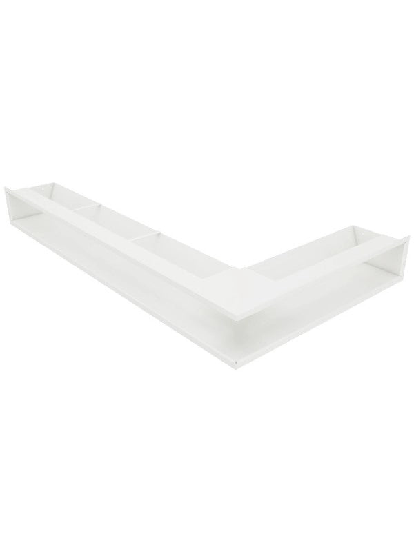Griglia di ventilazione Angolare per camino 95x800x450 - Loft Angle sinistra bianca