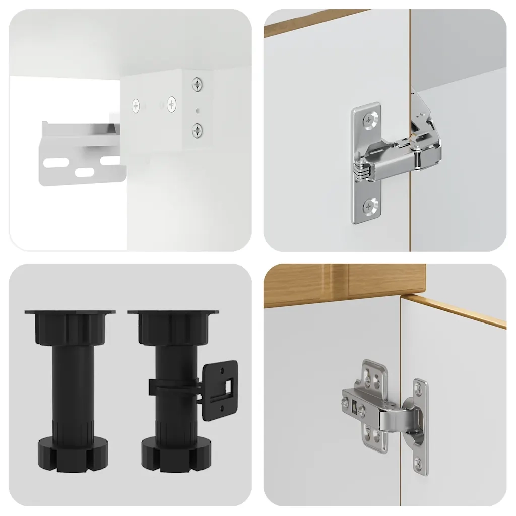 Set Mobili da Cucina 14 pz Lucca Rovere Artigianale Truciolato 3314990