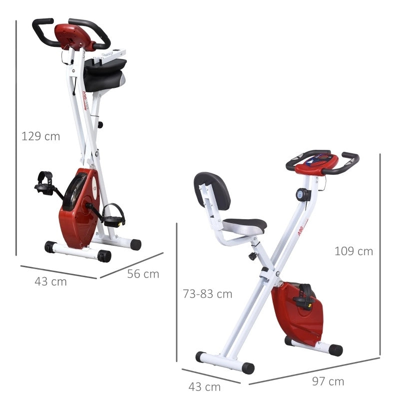 Cyclette pieghevole con resistenza magnetica e display LCD