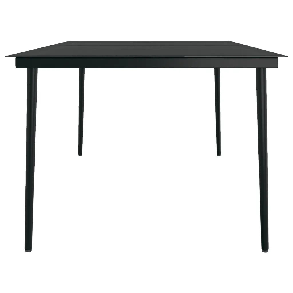 Set da Pranzo per Giardino 9 pz con Cuscini Marrone e Nero 3099406