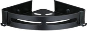 Pannello per doccia senza perforazione, appoggio per bagno. Adatto per bagni e cucine. Incluso 4 ganci rimovibili, contenitore in alluminio resistentente all'ossidazione, spazio di stoccaggio appeso, argento (nero, 2-pack).