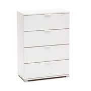 CASSETTIERA BASIC CON 4 CASSETTI IN COLORE BIANCO 60 X 38 X H 85 CM