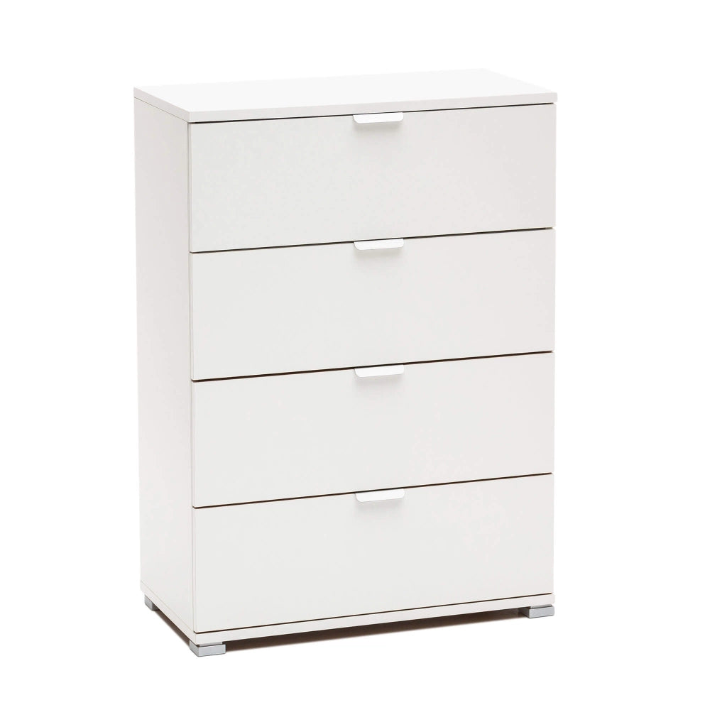 CASSETTIERA BASIC CON 4 CASSETTI IN COLORE BIANCO 60 X 38 X H 85 CM