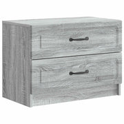 Armadio da Notte con cassetto Grigio Sonoma 62 x 34,5 x 44,5 cm