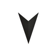 Applique Minimal Triangolare 1 Luce Indiretta Agni In Acciaio Nero