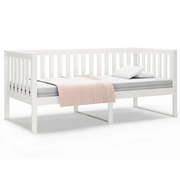 Letto singolo | Letto per adulti | Dormeuse senza Materasso Bianca 90x190 cm Legno Massello Pino