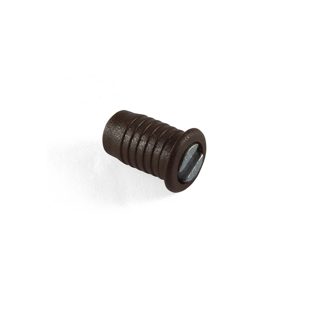Chiusure magnetiche ad incasso - Ã˜ 14 mm. - marrone - 4 pz.