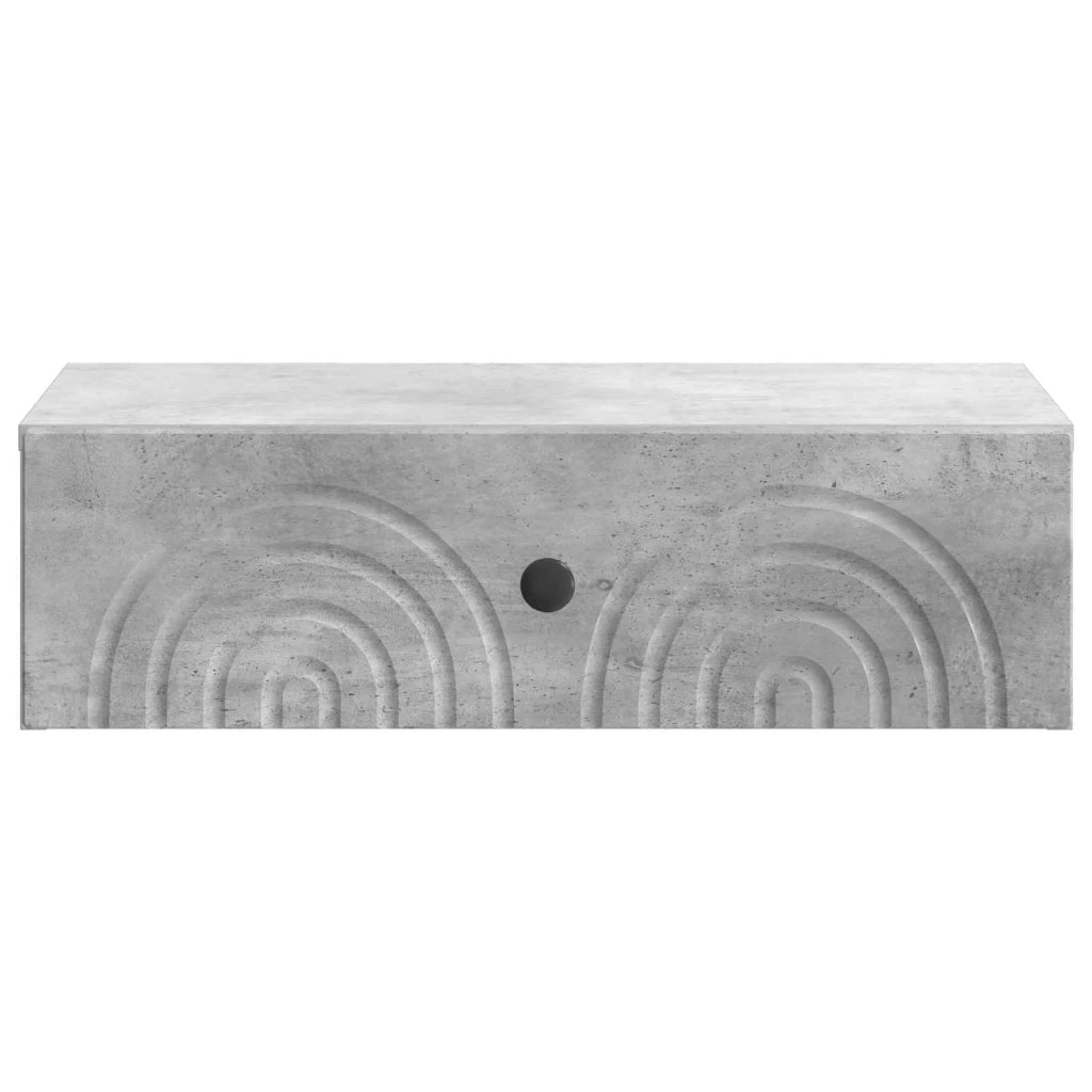 Tavolino da Parete Laterale | Tavolo laterale | Tavolino Grigio Cemento 59 x 34,5 x 17 cm