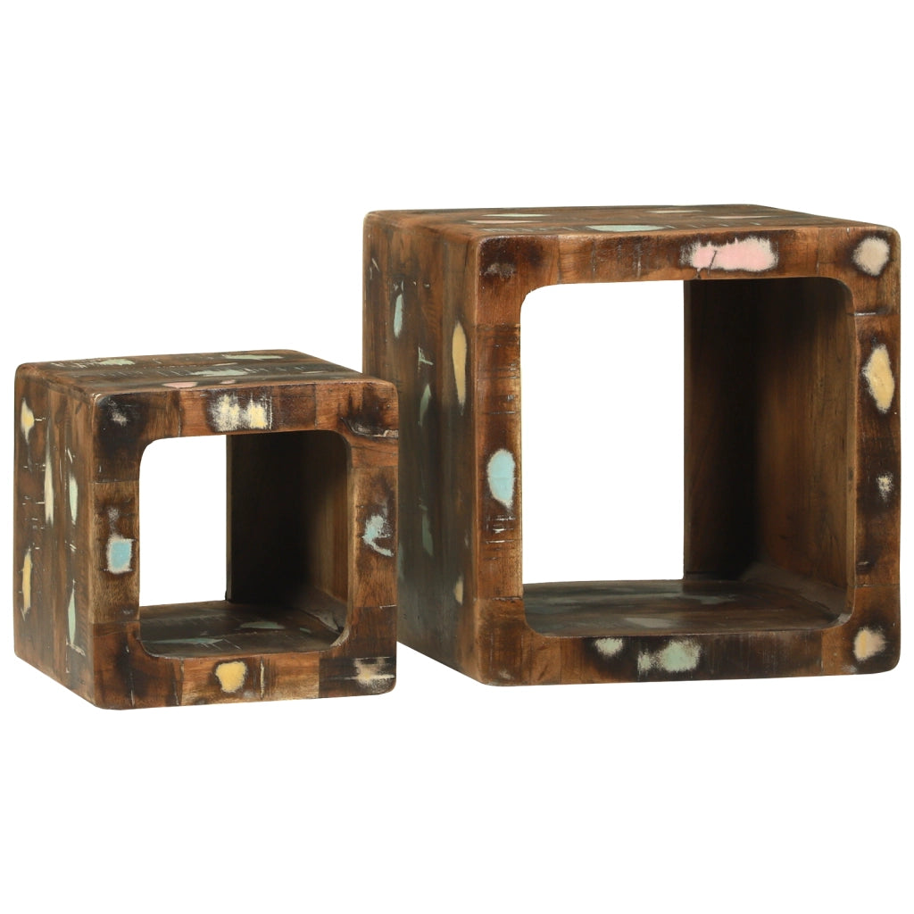 UnitÃ  TV 36x36x30 cm Legno Massello Recuperato