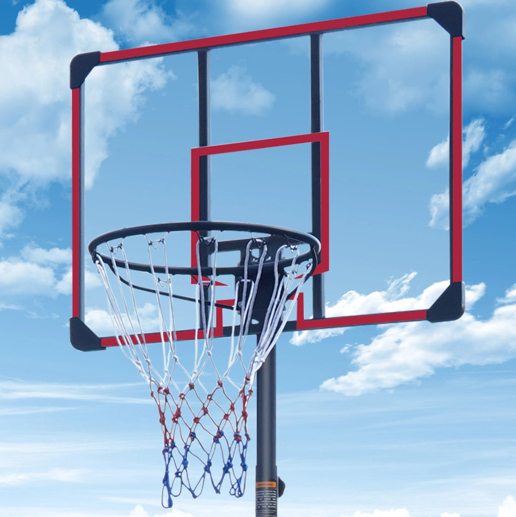 Canestro da basket regolabile 228,6-280,42 cm con ruote