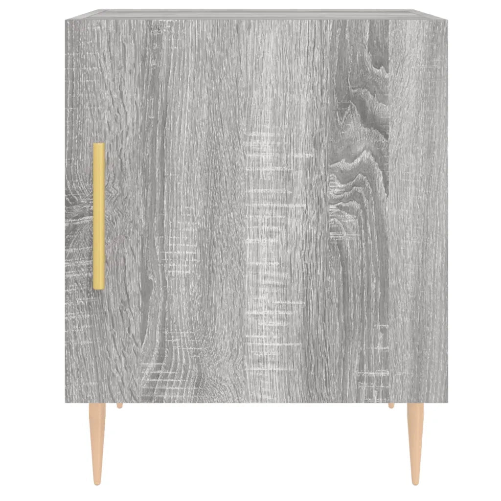 Comodini 2 pz Grigio Sonoma 40x40x50 cm in Legno Multistrato 827545