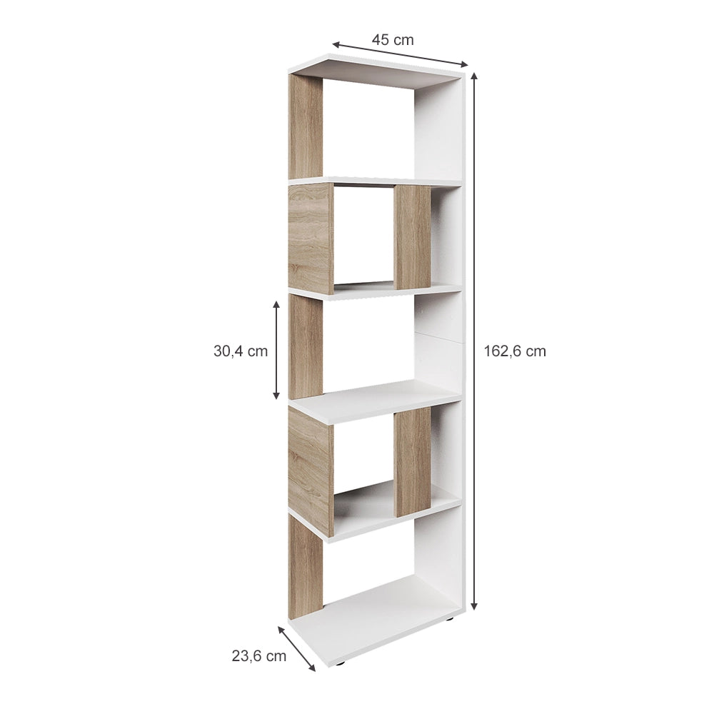 Vicco Divisorio per ambienti Sonoma/Bianco 45 x 162.6 cm