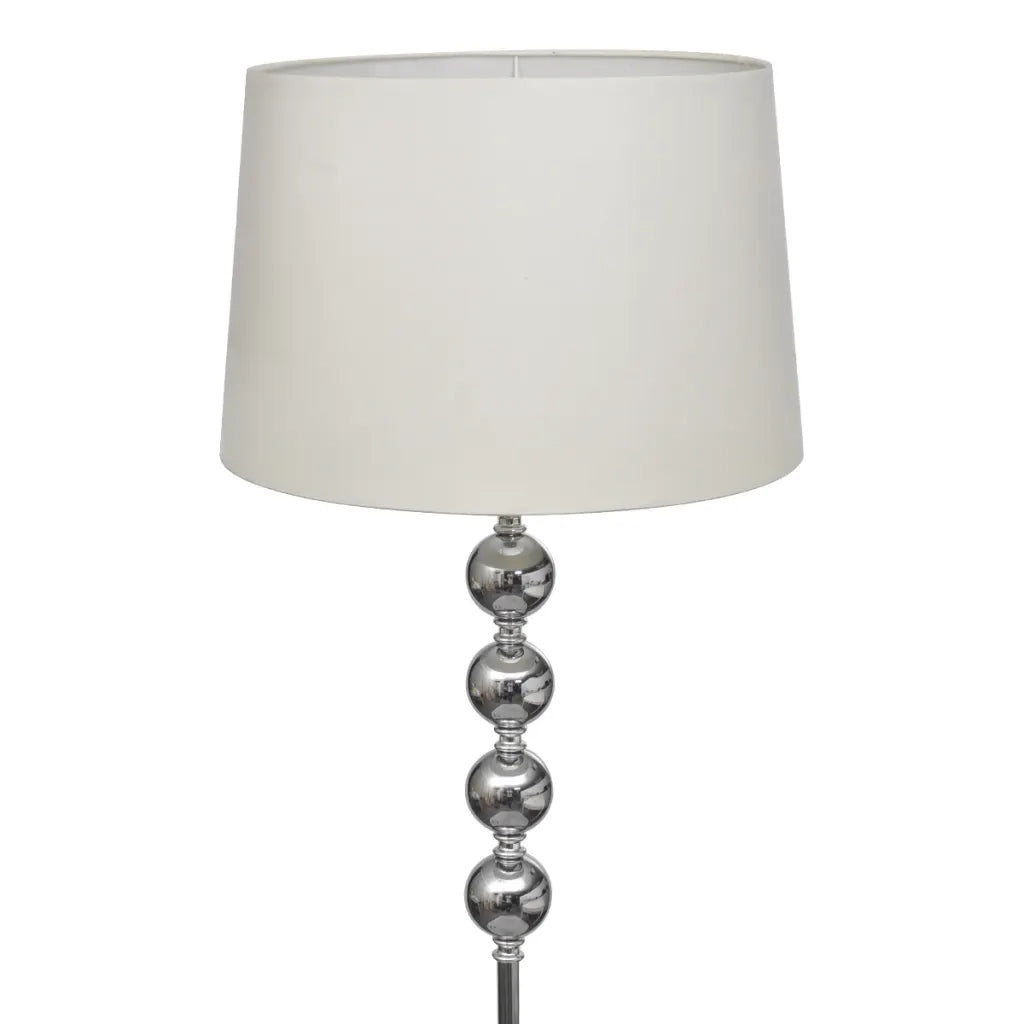 Lampada da Pavimento Supporto Alto Decorazione a 4 Sfere Bianca CFW6149197