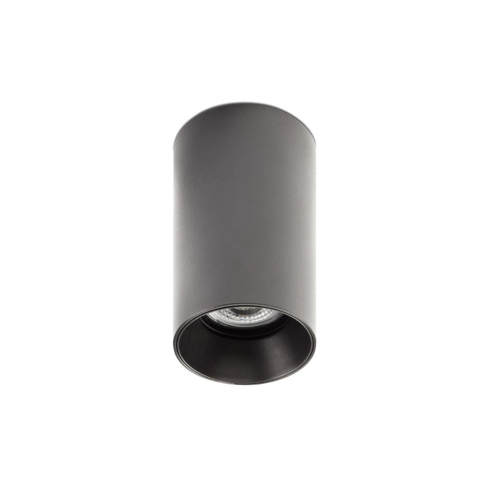 Faro Barcelona - Lampada plafoniera Stan GU10 max 5W - Metallo Verniciato, Installazione a Soffitto, lampadina esclusa - Nera