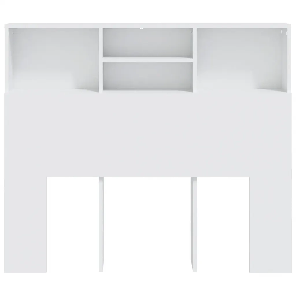 Testiera con Contenitore Bianco 120x19x103,5 cm cod mxl 50097