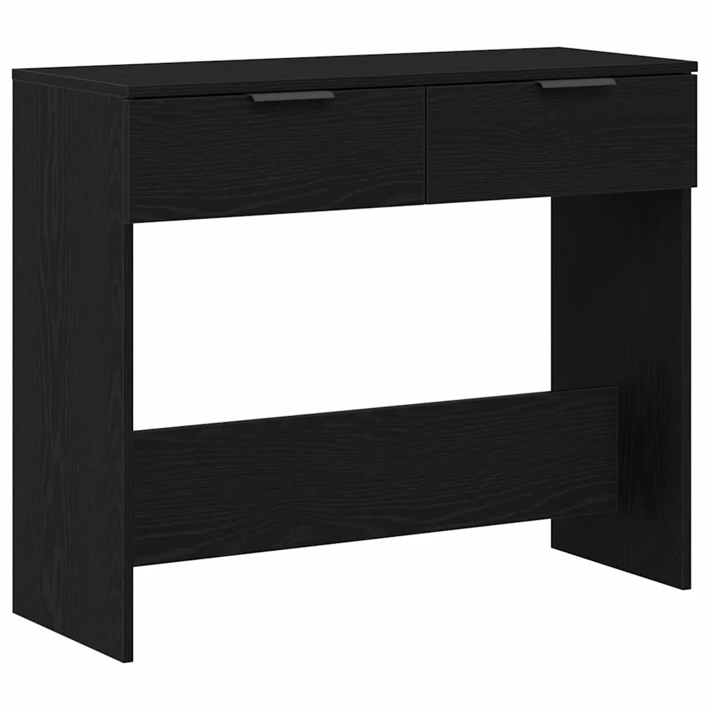 Tavolo consolle Rovere Nero 30 x 36 x 75 cm Legno multistrato 862769