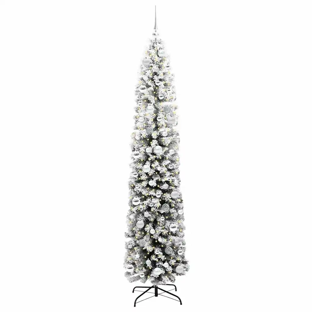 Albero di Natale artificiale con 300 LED Verde 210 cm 3395036