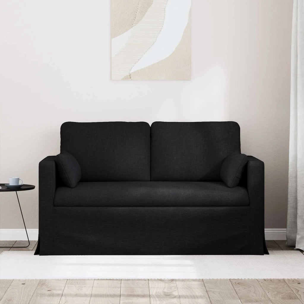 Divano Nero 139 x 78 x 80 cm Tessuto