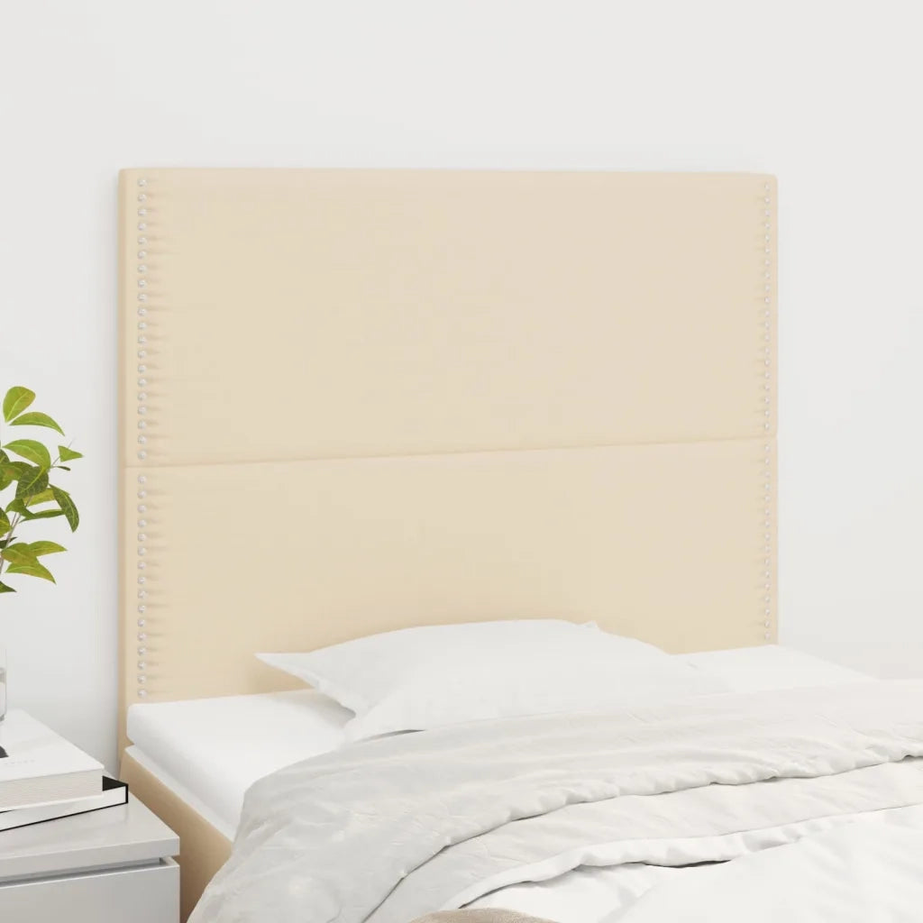 Testiera Crema 90x5x118/128 cm Tessuto 3116179