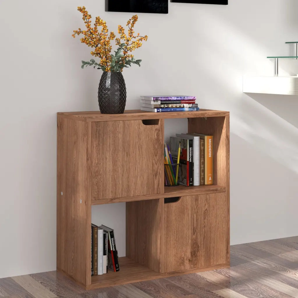 Libreria Rovere Marrone 60x27,5x59,5 cm in Truciolato cod mxl 9973