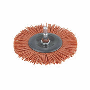 Wolfcraft Spazzola a Disco Tazza in Nylon Abrasiva Trapano Ruggine Sverniciare Diametro: 100 mm a Disco