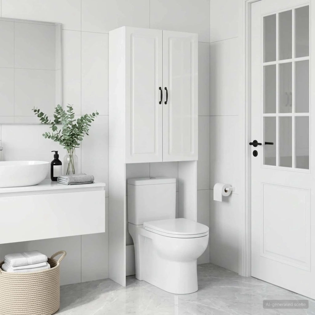 Mobile Bagno UTRECHT Bianco Lucido 66 x 25,5 x 190 cm 897799