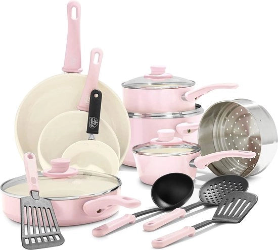 Set di pentole / pannini non aderenti, set di padelle, PFAS libero, idoneo per lavastoviglie