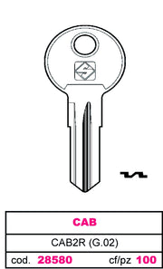 Silca CHIAVE ASC CAB2R (G.VAC 0) CAB 20.00 pz