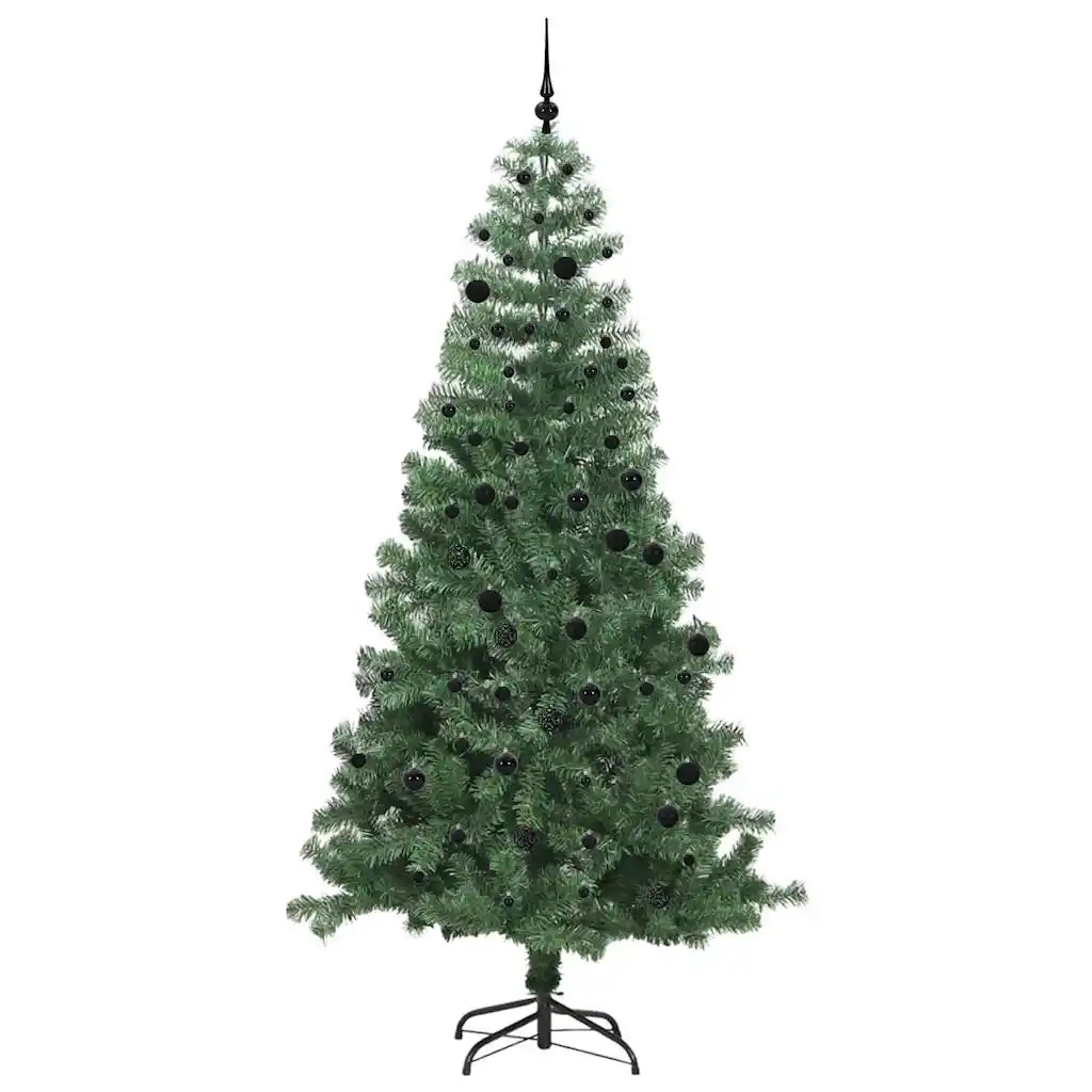 Albero di Natale | Decorazioni natalizie con 300 LED con supporto Verde 240 cm PVC