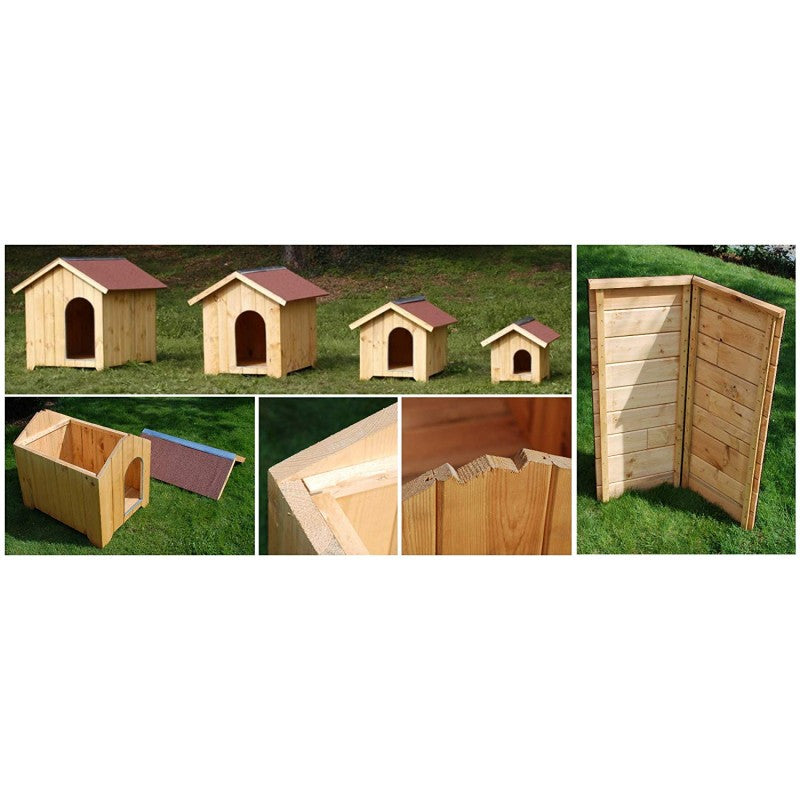 Cuccia per cani in legno, doghe  spessore 16mm Serie Super Dog - Mod. 500/02 - 120006