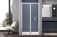 Box doccia 70 cm a SOFFIETTO apertura laterale a libro H195 cm CHIARA Cromato