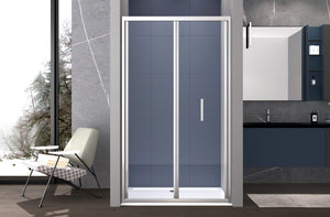 Box doccia 70 cm a SOFFIETTO apertura laterale a libro H195 cm CHIARA Cromato